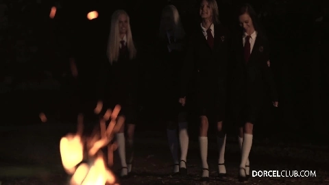 Sexy Blonde Teen Cutie: First Night in The Girls' Dormitory