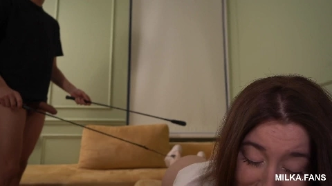 Blowjob Babe. Teen play with fat cock. Part 2 - Milana Milka