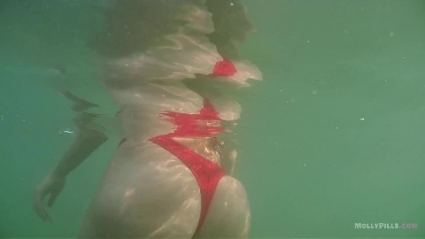 Awesome Sex on Public Beach Creampie POV 2 - Molly Pills
