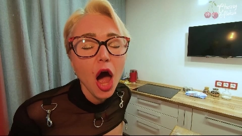 Blonde With Glasses Fucked In The Ass O - Cherry Aleksa