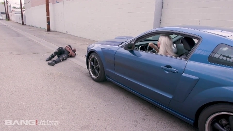 Elsa Jean Hit A Pedestrian And He Fucks Her In Return!