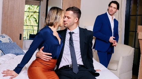 Naughty Fucks Young Stud While Hubby Watches - Serenity Cox