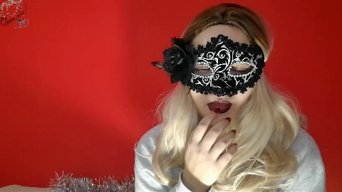 Met Her Husband With a Blowjob in a Mask and Stockings (Close up) - Cheese Cake