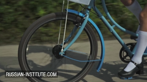 Lea Guerlin has a quick ride with the janitor - Russian Institute