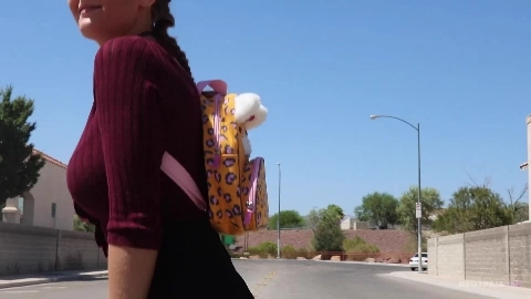 Sensual Sex after Class no Condom Creampi - Molly Pills