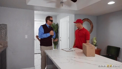 Big Tits Shower Trick With Deliveryman