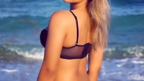 Aline Tries To Handle Two Massive Black Stallions