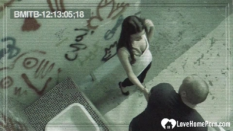 Fucked my girlfriend in a public bathroom