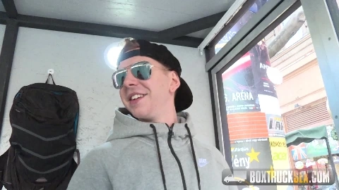 Mona Kim gives a Facefucking Blowjob in Public