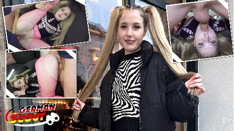 Big Dick Anal Sex Casting for Pigtails Teen Crystal White in Berlin - GERMAN SCOUT