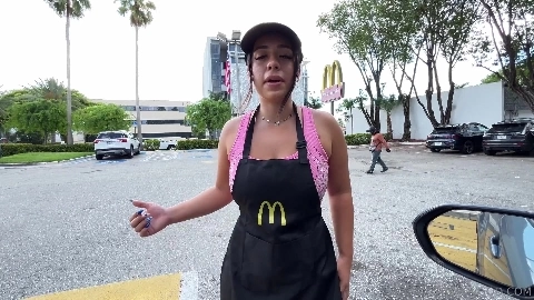 19yr Old Slut Quits Fast Food Job For Cock - Melztube