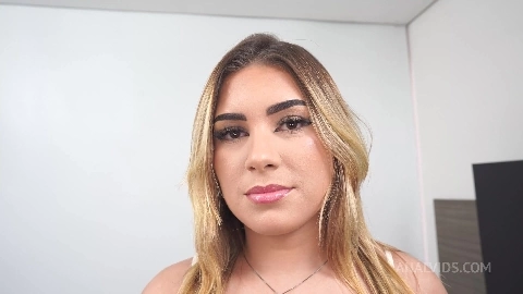 Gabily Castro, 20y Beautiful Brazilian Blonde, Take 2 Dicks In The Ass For The First Time (DAP, DP, Anal, DAPBreakin, BBC, IR) OB469 in HD - Gabily Castro