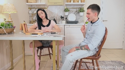 Couple Studies Sex On Table - Milena Briz