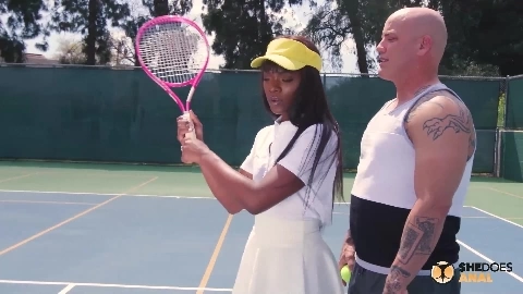 Tennis Babe Takes Anal Lessons From Coach - Ana Foxxx