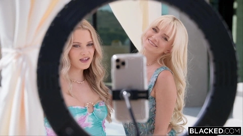 BLACKED Naughty Blonde Chloe Rose Shares Her BF's BBC With Hot Bestie Riley Star