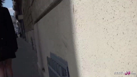 Skinny College Alessandra Seduce To Fuck At Street Casting