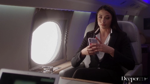 Strangers on a Plane in 4K - Angela White