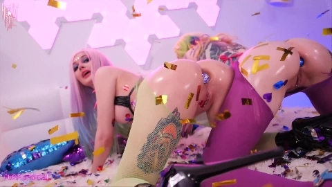 Our Lesbian Sex Party with Purple_Bitch and - Helly Rite