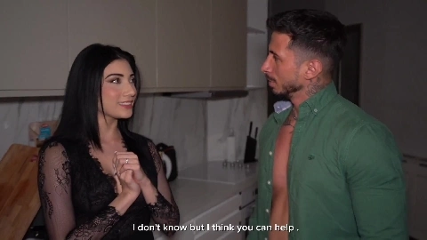 Pissing And Fucking Hard With Brunette Neighbor Emily Pink That Ask For Help