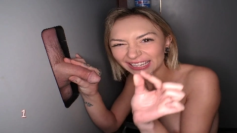 Chloe Temple's 4th visit - GloryholeSwallow