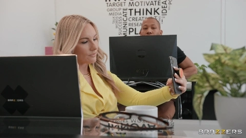 Big Wet Office Fantasy in 4K - Bunny Madison