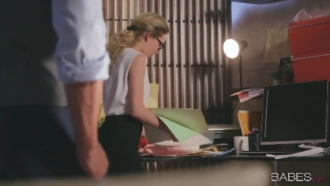 Filing Clerk Flirtation - Angel Smalls, Tyler Nixon