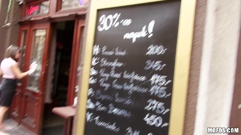 Chintia Doll Big Titted Waitress Fucks For Money