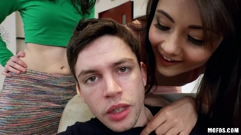 Shy BF's First Threesome - Alex D Lucie Cline Adria Rae