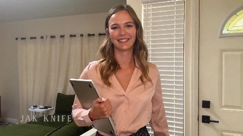 Jak Knife - Seductive coworker forgot to wear her panties and sat on my cock - Stella Sedona