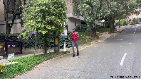 I Deepthroat his Big Black Cock after he Helped me - Yenifer Chacon