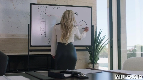 Milfy - Lani Rails - Blonde Boss Lady Gets BBC Tag Teamed