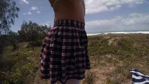 Public Beach Oil Ass Fucking 2 - Scarlet Chase