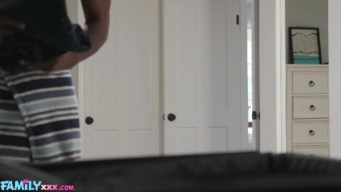 Mina Luxx - FamilyXXXcom - Goes Below Stepbros Belt for BBC