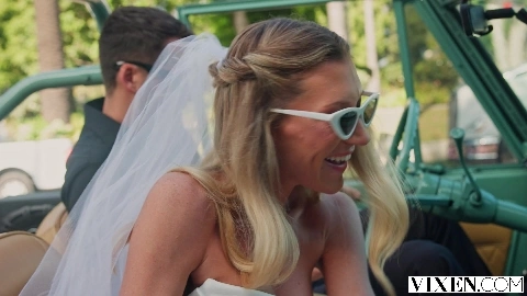 Addison Vodka Gorgeous Blonde Bride Rides His Hard Cock - Vixen