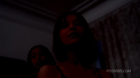 LegalPorno PissVids NRX Piss on skinny babes in pajamas Lia and Kitty ! Hot Group + strapon show - Lia Lin