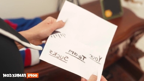 After the hockey game concluded, the stepson engaged in a rough sexual encounter, pleasuring Richelle Ryan's attractive vagina.