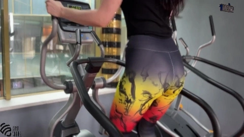 Hot milf fucked in a fitness club - Saint Virgin