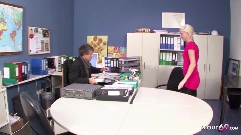 Old Teacher Tricks Young German Teen To Fuck At School