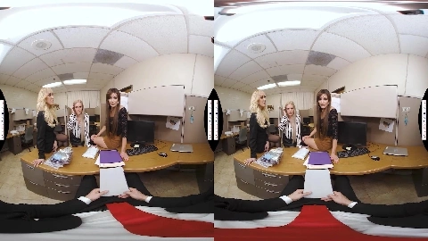 Three MILF hotties, Becky Bandini, Brandi Love, and Casca Akashova, share a big dick in the office - Becky Bandini, Brandi Love, Casca Akashova