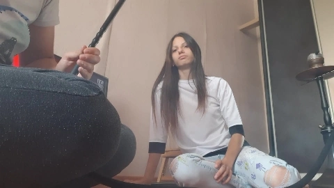 My Girlfriend Was Blown Away And She Fucked Me With A Hookah Pipe. - Lesbian Illusion