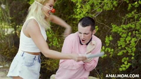 Cherry Kiss Stepmoms Birthday Surprise - AnalMom