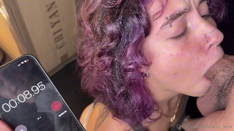 I asked my room mate to help me see how long I could hold it soft vs hard - Aria Luvs