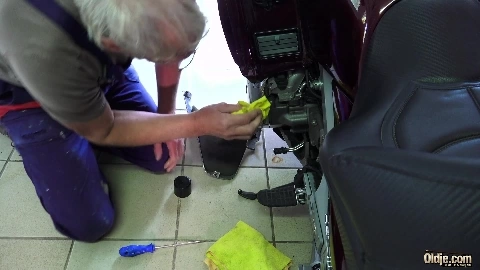 Drunk brunette teen fucked by old mechanic