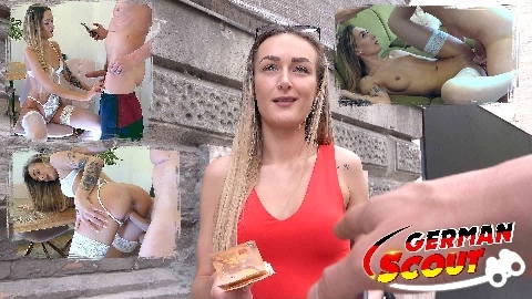 SKINNY FIT TEEN ELENA LUX PICKUP AND RAW - GERMAN SCOUT