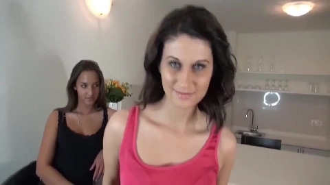 Three girls edging