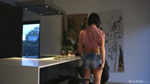 Alysa Gap Takes A Massive Black Dong Up Her Tiny Asshole