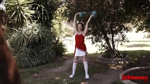 Little Blonde Cheerleader Takes It From Behind - Jane Wilde