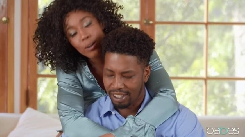 Misty Stone And Hazel Grace Leading The Blindfo - Babes