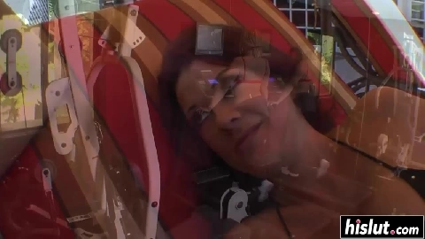 Nasty girls play with new toys