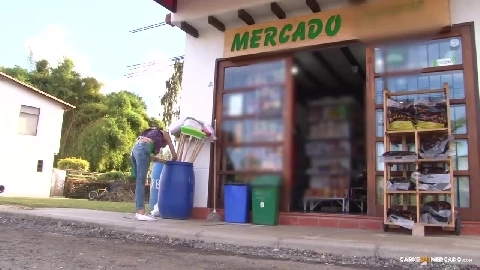 Naughty Latina Veronica Marin gets her meat pocket fucked wildly